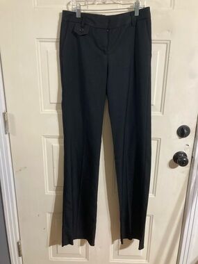 Women's Black Straight-Leg Dress Trousers